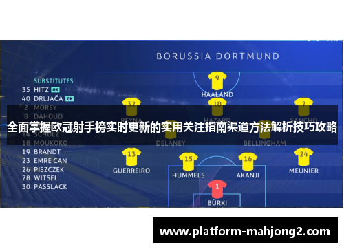 全面掌握欧冠射手榜实时更新的实用关注指南渠道方法解析技巧攻略