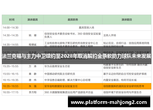 法兰克福与主力中卫续约至2028年取消解约金条款助力球队未来发展